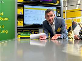 Doka CEO Robert Hauser at bauma (Image: Mitchell Keller)