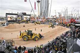The outdoor exhibits at ConExpo-Con/Agg 2023. Image: ConExpo-Con/Agg