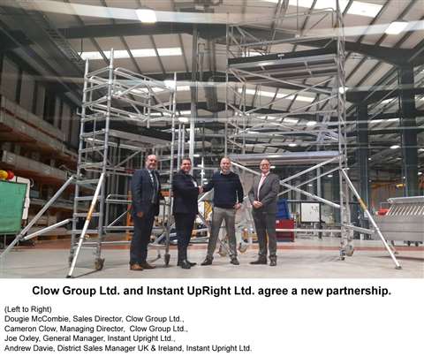 Clow Group and Instant UpRight New Partnership CORRECT IMAGE